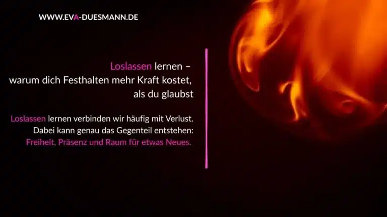 Loslassen lernen